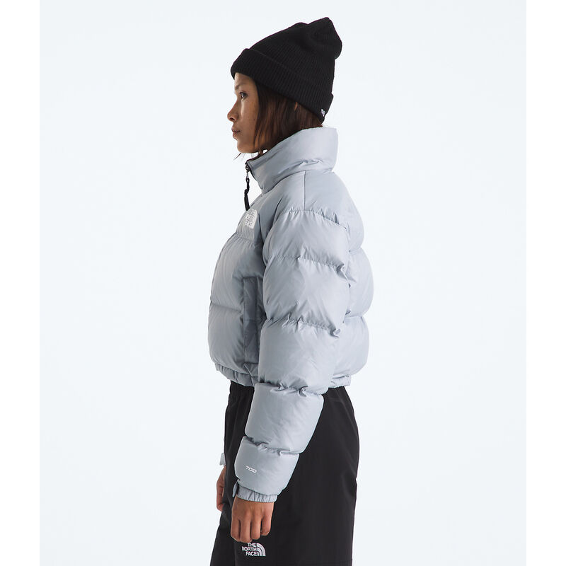 Women's Nuptse Short Jacket, BLUE FLAX, hi-res image number 4