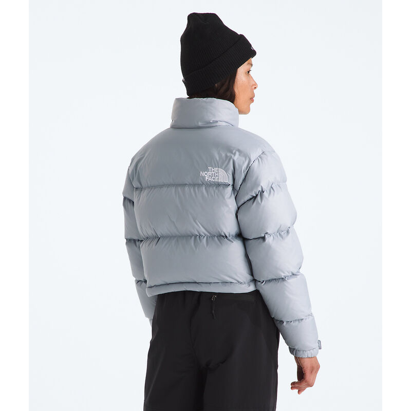 Women's Nuptse Short Jacket, BLUE FLAX, hi-res image number 5