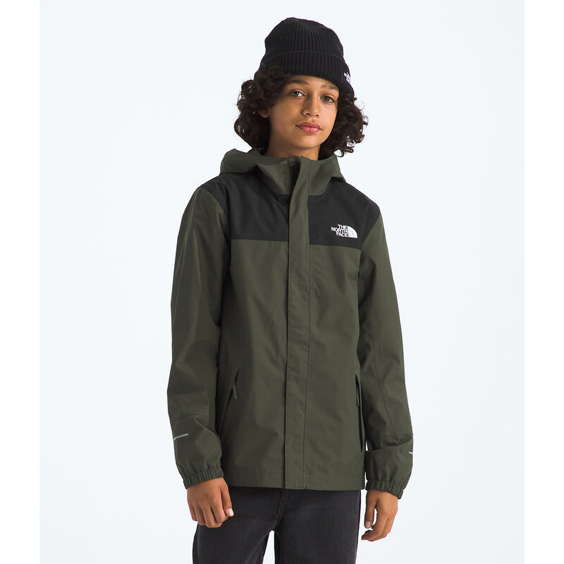 Boys' Antora Rain Jacket, NEW TAUPE GREEN, hi-res image number 1
