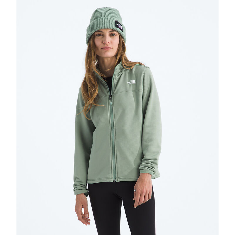 Women's Cedar Trail Grid Fleece Jacket, SLATE MOSS, hi-res image number 1
