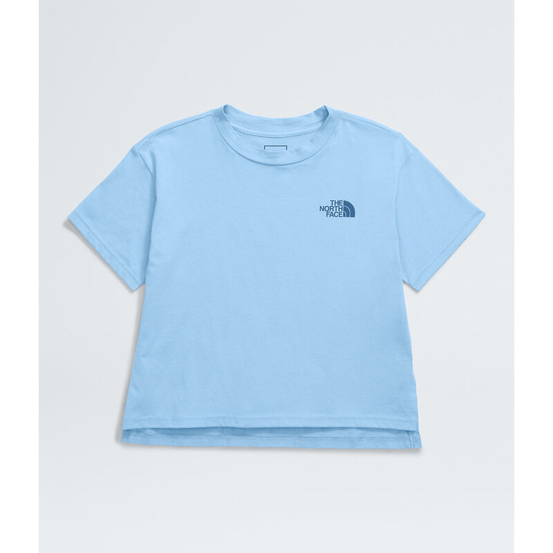 Girls' Simple Logo Short-Sleeve Tee, CORNFLOWER, hi-res image number 4