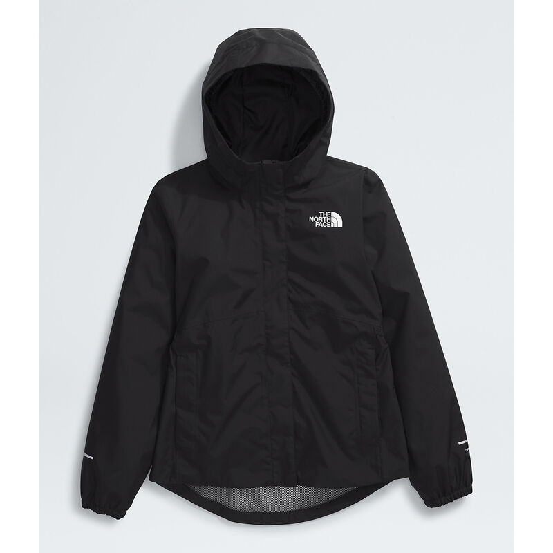 Girls' Antora Rain Jacket, TNF BLACK-TNF BLACK, hi-res image number 6