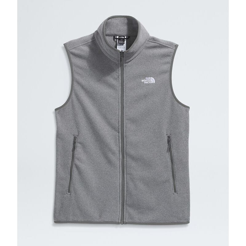 Men's Glacier Fleece Vest, TNF MID GREY HEATHER, hi-res image number 5