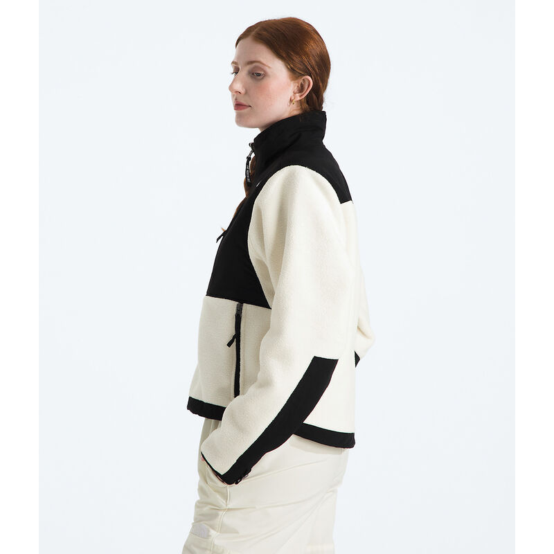 Women's Retro Denali Fleece Jacket, WHITE DUNE-TNF BLACK, hi-res image number 4