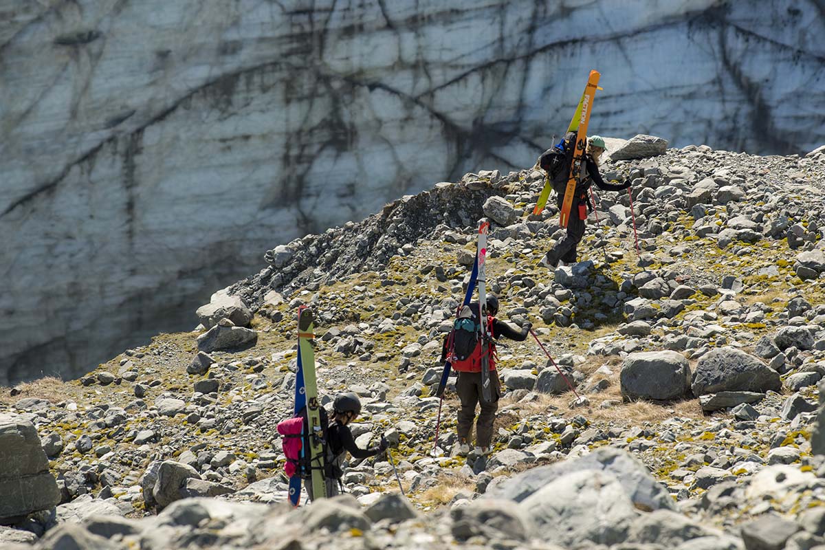 Hiking towards the Murchison Glacier, photo by Mark Watson